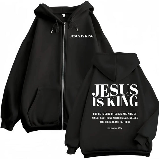 Christian Jesus Bible Verse Print Zipper Hoodie High Quality Fashion Zip Up Pullovers Men Women Casual Long Sleeve Sweatshirts